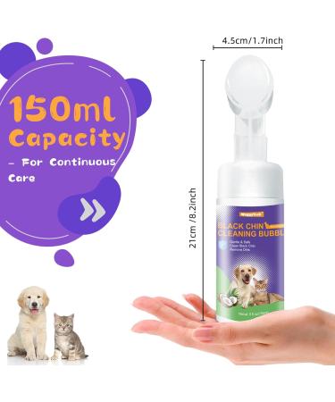Cat Chin Blackhead Cleaner 5oz (150 ml) 2 in 1 No-Rinse Pet Chin Mousse Control Acne & Degreases Tails Cruelty-Free Pet Hair Health Cleaner - Dryness | Oil | Dirt - Buy Online on GoSupps.com