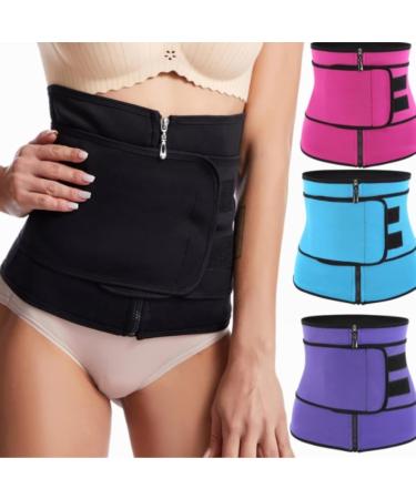 HKDYWTNB Back Brace Lumbar Support Shapewear Compression Invisible Body Shaper Waist Cincher Trainer Corset Tummy Waist Belt Small Blue - Buy Online on GoSupps.com