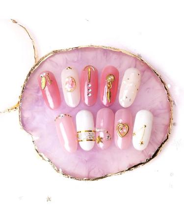 Meiyea Nail Art Palette - Pink Polish Mix & Manicure Tool with Double Ended Brush | International Shipping - Buy Online on GoSupps.com