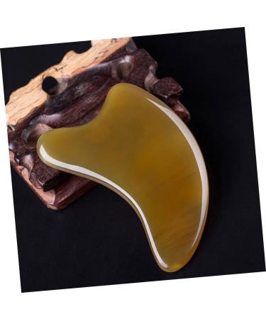 Minkissy Horn Massage Tool & Jade Gua Sha for Spa & Facial Massage - Premium Muscle Scraper & Gua Sha Stone Board - Buy Online on GoSupps.com