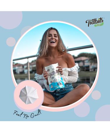 Tidbits Fun Bites Meringue Variety Pack | Low Calorie, Gluten Free, Sugar Free & Diabetic Snack | 4 Flavors - Cookies & Cream, Strawberry, Chocolate, Cotton Candy | 1.41 oz (Pack of 4) - Buy Online on GoSupps.com