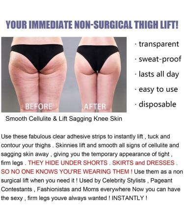 Encomy 10-Piece Instant Thigh Lifting Strips | Transparent Adhesive for Smooth Cellulite & Firm Skin | Ideal for Girls - Buy Online on GoSupps.com