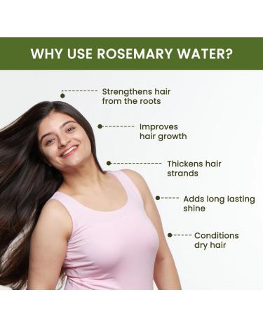 Rosemary Water for Hair Regrowth - 100ml | Natural Solution for Thicker Hair - Buy Online on GoSupps.com