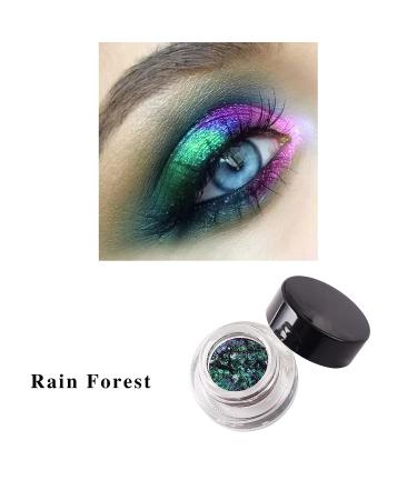 MEICOLY Cream Chameleon Eyeshadow Gel - Intense Color Shifting & Multi Chrome Flakes for Metallic Shimmer - Rain Forest 04 - Buy Online on GoSupps.com