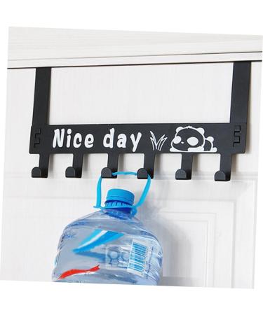 Alipis Over Door Clothes Hanger Rack Over Door Hooks Door Hanger Over Door Rack Coat Hanger Shelf Door Back medium Black - Buy Online on GoSupps.com