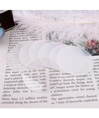 8 PCS 1/12 Inch Thick Clear Acrylic Circle Discs - 2 Inch Diameter Transparent Acrylic Blanks for DIY Crafts - Buy Online on GoSupps.com