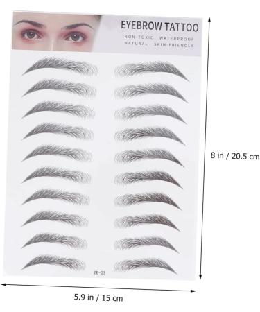 MAGICLULU 6 Pcs 3d Eyebrow Stickers Shaping Stickers Womens Eyebrow Stickers Hair Kit Miss Cosmetic Template ze003x3pcs Blackx3pcs - Buy Online on GoSupps.com