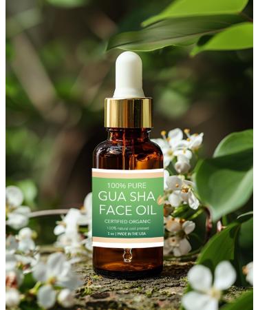 Certified Organic Gua Sha Face Oil | Cold Pressed for Sensitive & Acne Prone Skin - Best eCommerce International Shipping - Buy Online on GoSupps.com