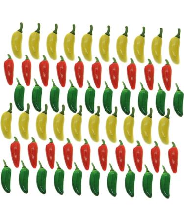 ABOOFAN 60pcs Artificial Chili Faux Chili Mini Bubble Pepper Accessories Vegetable Pickled Peppers - Buy Online on GoSupps.com