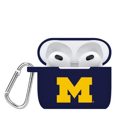 Affinity Bands Michigan Wolverines Silicone Case Cover Compatible with Apple AirPods Gen 3 (Navy)