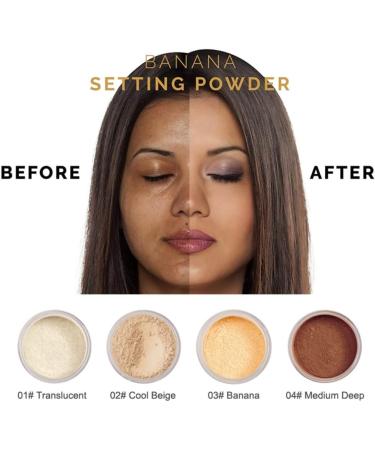 Banana Powder Skin Black Banana Powder Foundation Banana Powder Whitening Concealer Long Lasting Oil Control Powder - Buy Online on GoSupps.com