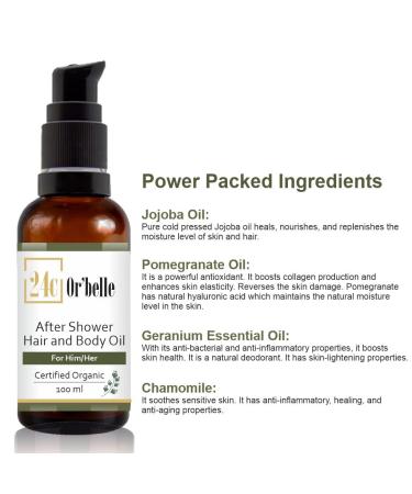 24C Or Belle After Shower Hair & Body Oil | Anti-Aging Protection & Sun Damage Defense - Shop Internationally - Buy Online on GoSupps.com