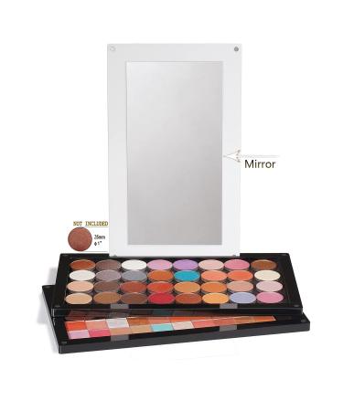 Coosei Magnetic Eyeshadow Palette Organizer with Mirror - Waterproof DIY Acrylic Makeup Palette (dABL2) - Buy Online on GoSupps.com
