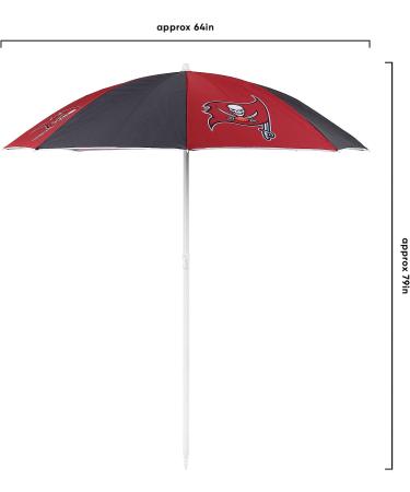 FOCO Tampa Bay Buccaneers NFL Beach Umbrella - Buy Online on GoSupps.com