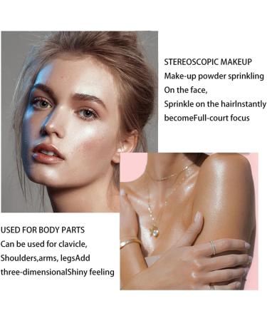  HADAVAKA Polvo De Hadas Maquillaje Glitter Highlighter Powder Makeup Brightening Face Body Hair Makeup Stick Fairy Highlight Patting Powder Body Shimmer Patting Powder Glitter (3 Pieces) - Buy Online on GoSupps.com