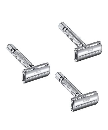 Angoily 3st Manual Razor Plattensupunf Razier For the men's shaver men's razor facial razor Barturerser Handrasier Classic double -sided knife