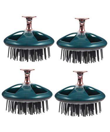 Magiclulu 4 pieces shampoo ridge travel head skin scraped scalp peeling brush spatula Wender silicone professional peel for the scalp bathing brush tipi ridge men and women itching