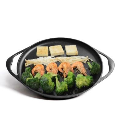 Saucepan Frying Pan 35cm Nonstick Cast Iron Pancake Maker Round Frying Pan with Accessories with 2 Handles Induction Pot Nonstick Metal Utensil Saucepan Frying Pan Interesting - Buy Online on GoSupps.com