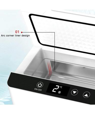 Portable High-Capacity Insulin Refrigerator Double-Layer Refrigerator Small Medical Travel Refrigerator USB Display Screen LED Travel Box Medicine Refrigerator 2- 2*battery - Buy Online on GoSupps.com