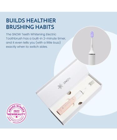 Snow LED Electric Toothbrush Gen 2 - Rechargeable Sonic Toothbrush for Adults - Whitening & Cleaning with LED Light - Coastal Sunset Pink - Buy Online on GoSupps.com