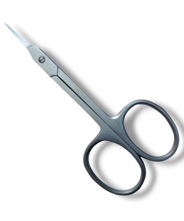 Sizler Beauty Nail Scissors Professional Stainless Steel Curved Cuticle Scissors Sharp Dead Skin Scissors Manicure Scissors Pointed Scissors for Trimming Eyebrows Nose Hair Finger & Toe Nail Care