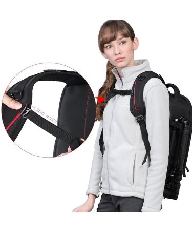 Beschoi Waterproof Camera Backpack with Laptop Compartment - Black (L) 17.3 x 11 x 5.5 - Buy Online on GoSupps.com