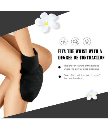 Premium Exfoliating Peeling Gloves - 2 Pack Hamam & Body Scrub Gloves in Black & Dark Brown - Buy Online on GoSupps.com