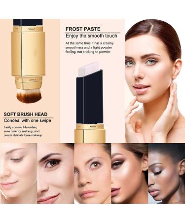 Karfri Face Foundation Concealer Stick Moisturizing Foundation Stick Full Coverage with Brush WomenMoisturizing Foundation Stick Full Coverage with Brush for WomenNatural Color - Buy Online on GoSupps.com