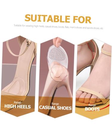 Buy NOLITOY Arch Support Gel Insoles for High Heels - 6 Pairs Anti-Skid Forefoot Pads for Women s Shoes - Buy Online on GoSupps.com