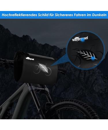 Buy Wotow Waterproof Handlebar Bag for E-Bike & MTB - 3L Reflective Frame Pocket with Touchscreen | Durable Bicycle Accessory - Buy Online on GoSupps.com