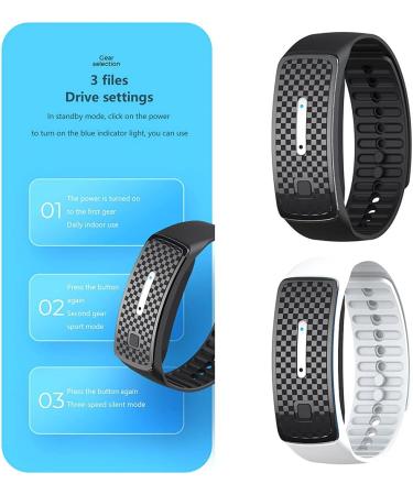 Lichengtai Waterproof Ultrasound Mosquito Protection Bracelet - Reusable Anti-Mosquito Band for Children & Adults - Black - Buy Online on GoSupps.com