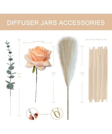 Buy Hossian Black Glass Diffuser Bottle Set 3 Pieces 150ml Perfect for DIY Fragrance & Replacement Reed Diffuser Sets - International Shipping - Buy Online on GoSupps.com