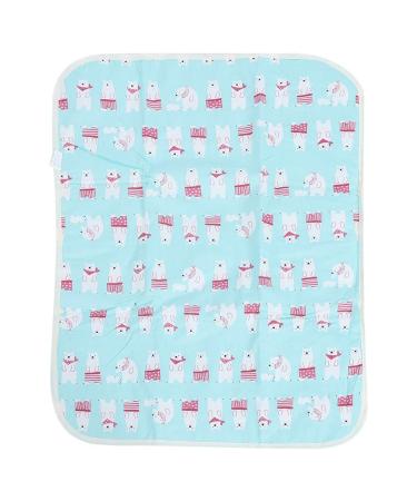 Wrapping waterproof breathable baby mattress washable and reusable diaper support for wrap mattresses for children or adults (blue)