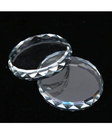 Buy 2 PCS Nail Art Plate Palettes | Glass Nail Polish & Color Mixing Display Tools for Professional Nail Art - Buy Online on GoSupps.com