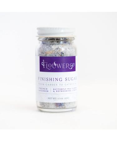 Flouwer Co. French Lavender Finishing Sugar, 1.5 Oz.
