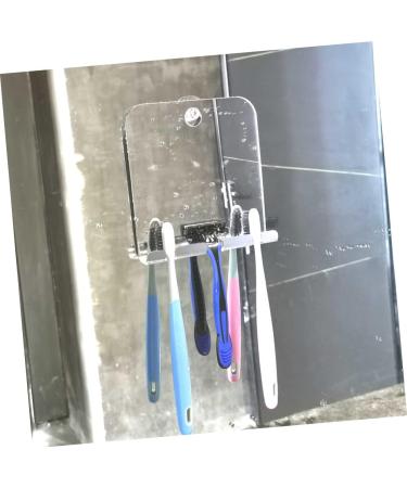 Minkissy Anti-Drop Cosmetic Mirror - Fogless Shower & Makeup Wall Mirror 13.8x13cm Decorative Acrylic Travel Mirror for Shaving & Makeup - Buy Online on GoSupps.com