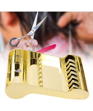 Hair Shears Holder Haircut Scissors Storage Rack Professional Hairdressers for Professional Barber Shop (Gold) - Buy Online on GoSupps.com