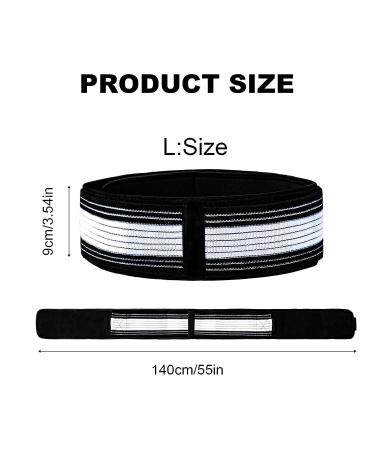 Sacroiliac SI Joint Hip Belt & Sciatica Relief Brace - Alleviate Back Pain & Support Pelvis | Adjustable 32-47" Black - Buy Online on GoSupps.com