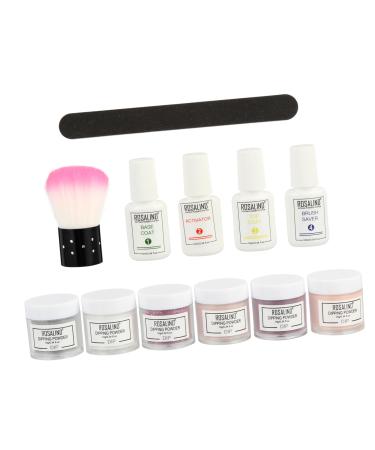 OHPHCALL 12pcs Nail Dipping Powder Nail Art Supplies Nail Gel Polish Nail Supplies Diy Nail Powder Manicure Supplies False Nail Powder Diy Nail Art Design Environmental Protection Pet Flash 3x3cm As Shown 1