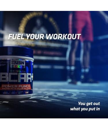 USN BCAA Power Punch Tangerine 400g - Intra Workout Drink with Vitamin B6 and Amino Acids - Buy Online on GoSupps.com