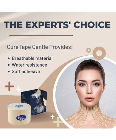 CureTape Gentle: Hypoallergenic Kinesiology Tape for Sensitive Skin | Water Resistant K Tape for Elderly & Children | Easy Removal | Medical Grade - Buy Online on GoSupps.com