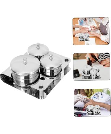 FOMIYES 5 Sets Nagel Liquid Holder - Stainless Steel Nail Accessories & Manicure Tools for Salon Quality Nailart Cleaning - Buy Online on GoSupps.com