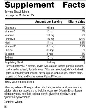 Standard Process Cardio-Plus Cardiovascular Health Supplement - 90 Tablets - Buy Online on GoSupps.com