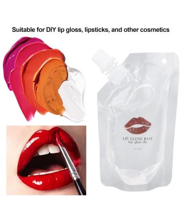 Moisturizing Lip Gloss Base - 100ml Thick Texture for Cosmetic Production | Enhance Moisture & Shine - Buy Online on GoSupps.com