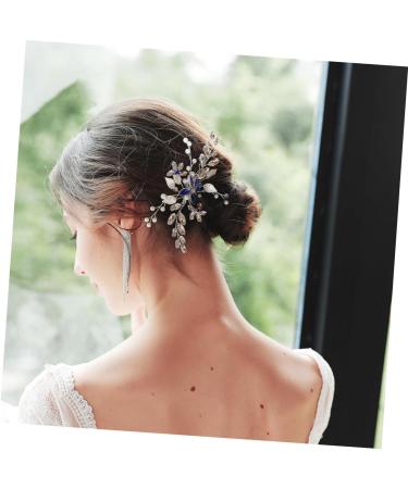 FRCOLOR Set of 3 Bridal Hair Jewellery Flower Hair Bridal Hair Clip Tiara Hair Pin Hair Accessories Made of Rhinestone Headpiece Made of Artificial Pearls European and American Accessories Comb - Buy Online on GoSupps.com