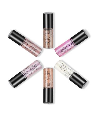 VOLLUCK Liquid Glitter Eyeliner - 6 Metallic Shimmer Shades | Waterproof & Long-Lasting Sparkling Eye Shadow - Buy Online on GoSupps.com