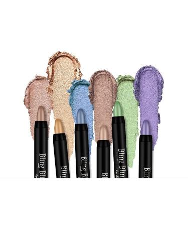 Cystroid Pencil - 15 Colors Ultra Pigmented Glitter Eyeshadow Pen | Shimmer & Blid Shadow Makeup - Buy Online on GoSupps.com