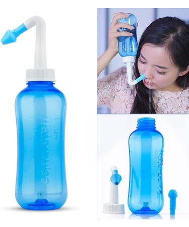 LS-Nasal Nose Wash Bottle - 10oz Nasal Cleanse for Allergy Relief & Pressure Rinse | Effective Nasal Irrigation & Sneezer Washing - Buy Online on GoSupps.com