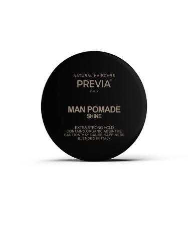 PREVIA Man Pomade - Shine Styling Cream - Molding Hair Paste with Natural Hold (3.38 oz)
