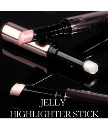 Diamond Highlight Stick Brightens Eyes Jelly Highlighter Stick Jelly Highlighter Stick Eye Brightener Stick Waterproof Eye Shadow Stick Face Highlighter Makeup Eyeshadow Stick Contour Stick (01#) - Buy Online on GoSupps.com